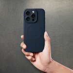 Futera Silicone Mag Cover kompatybilny z MagSafe do IPHONE 15 PRO tytanowy niebieski