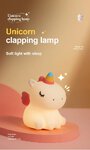 Lampka nocna Jednorożec Art Deco dotykowy