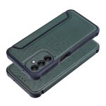 Kabura RAZOR Book do SAMSUNG A14 4G / A14 5G  ciemnozielony