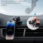 ESR HALOLOCK MAGNETIC MAGSAFE DASHBOARD ADJUSTABLE CAR MOUNT BLACK