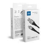 Kabel Blue Star z oplotem ze zczem micro USB 2A