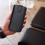 Futerał Skórzany Slim Kora 2 - do Iphone 12 / 12 PRO / Samsung Note /Note 2/Note 3 czarny