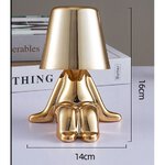 Lampka nocna GOLD MAN Art Deco siedzcy (wzr 6) MLTL