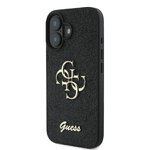GUESS futerał do IPHONE 16 Plus GUHCP16MHG4SGK (Fixed Glitter Big 4G) czarny