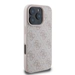 GUESS futerał do IPHONE 16 Pro Max GUHCP16XG4GFPI (PU 4G Classic) różowy