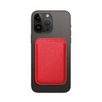 Portfel magnetyczny Leather Mag Wallet czerwony