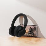 FORCELL F-AUDIO suchawki bezprzewodowe nagowne ANC Touch Beat czarne