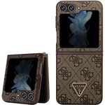 Oryginalne Etui GUESS Hardcase GUHCZF5P4TDPW do Samsung Flip 5 (4G Triangle Strass / brzowy)