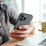 Futera METALLIC do IPHONE 15 PRO szary