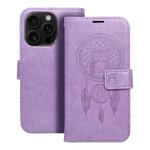 Kabura MEZZO Book do IPHONE 16 Pro łapacz snów fioletowy