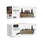 HOCO głośnik bluetooth + 2 x bezprzewodowe mikrofony BS63 czarny
