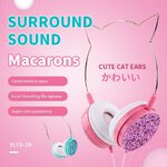 Słuchawki nagłowne CAT EAR model YLFS-22 Jack 3,5mm złote
