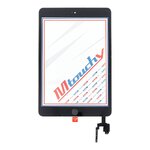 MUSTTBY Ekran dotykowy + taśma klejąca + Home do iPAD Mini 3 (czarny)