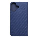 Kabura LUNA Book Carbon do IPHONE 16 niebieski