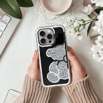 Futerał TEDDY BEAR do IPHONE 15 srebrny