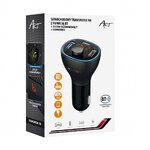 Transmiter FM MP3 z bluetooth 5.0 + USB A QC3.0 + Typ C (total 30W) ART FM-73 ART