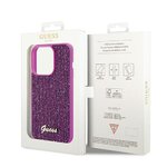 Oryginalne Etui GUESS Hardcase GUHCP14LPMSDGSF do iPhone 14 Pro (Disco Script Metal / fuksja)