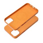 Leather Mag Cover kompatybilne z MagSafe do IPHONE 15 PLUS pomaraczowy