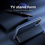 Kabura LUNA Book Carbon do SAMSUNG A05s niebieski
