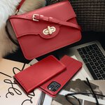 Kabura skrzana SMART PRO do IPHONE 15 bordowy