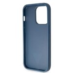 GUESS futera do IPHONE 14 Pro GUHCP14LP4TDSCPB (Crossbody 4G Metal Logo) niebieski