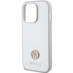 GUESS futera do IPHONE 15 Pro GUHCP15LPS4DGPS (Strass Metal Logo) srebrny