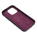 Leather Mag Cover kompatybilne z MagSafe do IPHONE 14 PLUS ciemny fioletowy