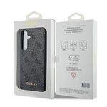 GUESS futera do SAMSUNG A35 GUOHCSA35G4GFGR (PU 4G Classic Metal Logo) czarny