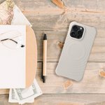 Silicone Zephyr Mag Cover kompatybilny z MagSafe do IPHONE 14 PLUS biay