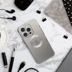 Futerał GLAM do IPHONE 16 Pro srebrny