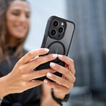Futerał FULL MATTE MAG COVER kompatybilny z MagSafe do IPHONE 16 czarny