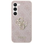 Oryginalne Etui GUESS Hardcase GUHCS24S4GMGPI do Samsung S24 (Leather 4G Metal Logo / rowy)