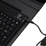 Etui z klawiaturą bluetooth do tabletów Galaxy Tab 2 10" czarne 