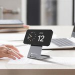 FORCELL F-ENERGY Flip Charge Qi2 15W ładowarka indukcyjna kompatybilna z MagSafe srebrny