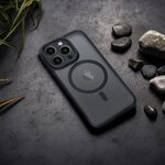 Futerał FULL MATTE MAG COVER kompatybilny z MagSafe do IPHONE 12 Pro czarny