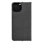 Kabura LUNA Book Carbon do IPHONE 15 czarny