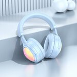 HOCO suchawki bezprzewodowe bluetooth nagowne W48 niebieskie