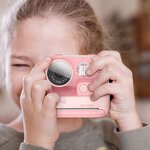 HOCO aparat fotograficzny dziecięcy z drukarką DV200 różowy