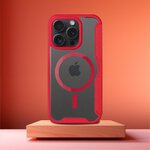 Kabura Smart Mag do IPHONE 15 PRO MAX kompatybilny z MagSafe czerwony