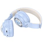 HOCO słuchawki bezprzewodowe bluetooth nagłowne W50 niebieskie