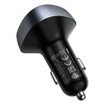 HOCO ładowarka samochodowa PD18W + USB 2,1A + transmiter FM Bluetooth / czytnik kart pam. E51 czarny