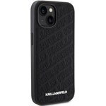 Oryginalne Etui KARL LAGERFELD Hardcase KLHCP15SPQKPMK do iPhone 15 (Quilted Pattern  / czarny)