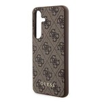 GUESS futera do SAMSUNG A55 GUOHCSA55G4GFBR (PU 4G Classic Metal Logo) brzowy