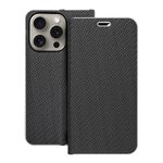 Kabura LUNA Book Carbon do IPHONE 15 Pro czarny