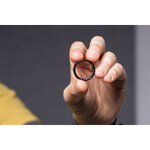 Smart Ring R11M- inteligentny pierścień ze stali ze stacją ładującą rozmiar 10 (19,8mm) czarny