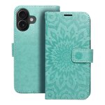 Kabura MEZZO Book do IPHONE 16 mandala zielony