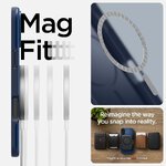 SPIGEN futerał THIN FIT MAG kompatybilny z MagSafe do IPHONE 16 navy blue