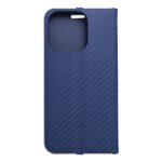 Kabura LUNA Book Carbon do IPHONE 16 Pro niebieski