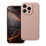 Futerał SILICONE MAG COVER kompatybilny z MagSafe do IPHONE 16 Pro różowy