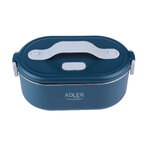 Adler AD 4505 blue Pojemnik na żywność  podgrzewany lunch box zestaw pojemnik separator łyżeczka 0,8L 55W